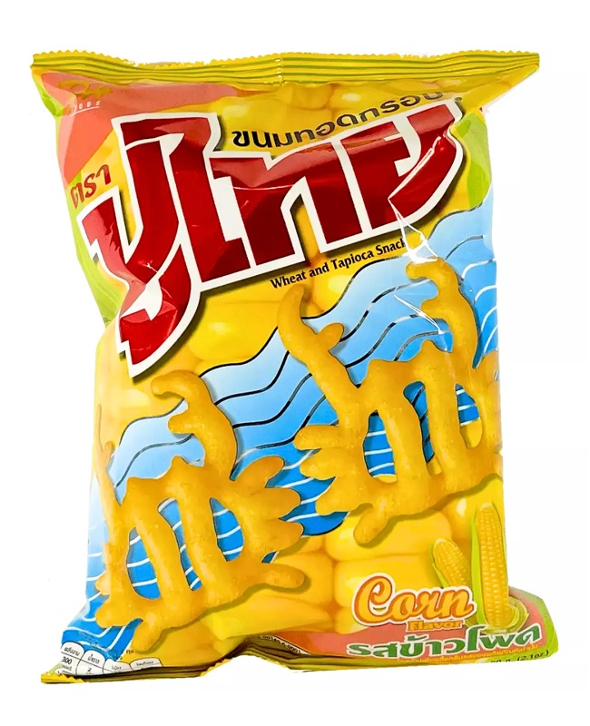 Snack di grano e tapioca gusto Mais - Puthai 55g.